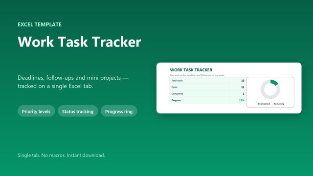 Work Task Tracker